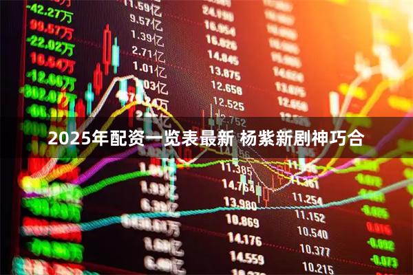 2025年配资一览表最新 杨紫新剧神巧合
